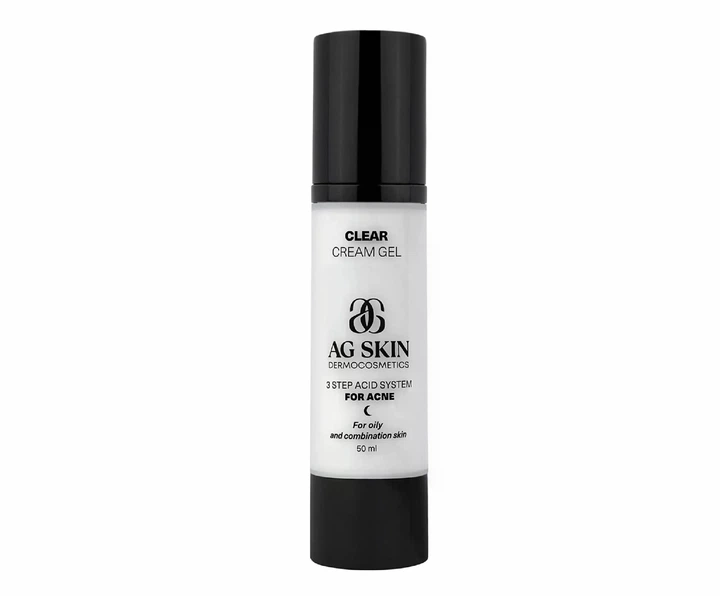 Гель-крем AG SKIN Clear Cream Gel с азелоглицином и салициловой кислотой для ухода за проблемной кожей лица, 50 мл - Фото 1 Гель-крем AG SKIN Clear Cream Gel с азелоглицином и салициловой кислотой для ухода за проблемной кожей лица, 50 мл - изображение 1