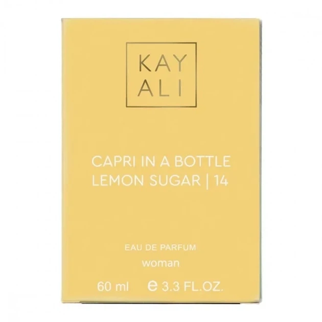 Женская парфюмированная вода No Brand версия Kayali Capri in a Bottle Lemon Sugar | 14 60 мл - Фото 5 Женская парфюмированная вода No Brand версия Kayali Capri in a Bottle Lemon Sugar | 14 60 мл - изображение 5
