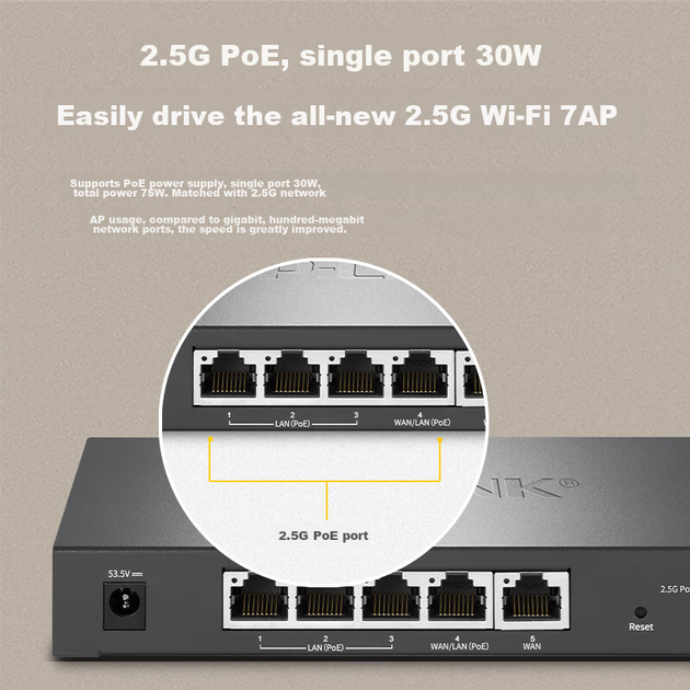 Маршрутизатор TP-LINK TL-R5005PE 5x2.5G PoE - изображение 7