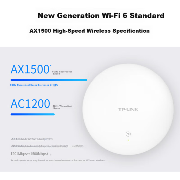 Точка доступа TP-LINK TL-XAP1500GE Wi-Fi 6 AX1500 потолочная - Фото 3 Точка доступа TP-LINK TL-XAP1500GE Wi-Fi 6 AX1500 потолочная - изображение 3