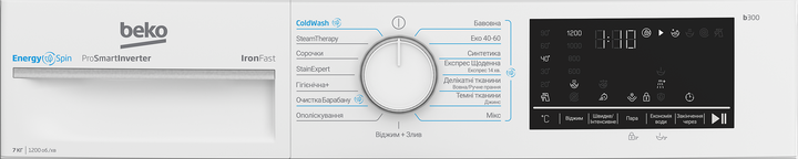Стиральная машина узкая Beko B3WFU47215W - изображение 5