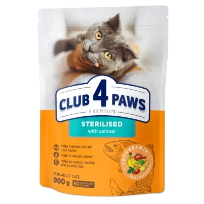 CLUB 4 PAWS Adult Cats Sterilised with Salmon - сухий корм з лососем для стерилізованих котів - Фото 5 CLUB 4 PAWS Adult Cats Sterilised with Salmon - сухий корм з лососем для стерилізованих котів - зображення 5