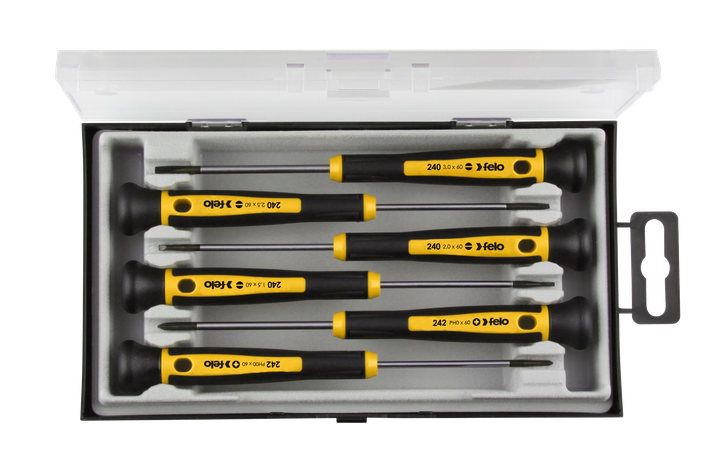 Набір викруток для точних робіт FELO TORX6-TORX9, HEX 1,5 - HEX 2,0 (24896166) - Фото 1 Набір викруток для точних робіт FELO TORX6-TORX9, HEX 1,5 - HEX 2,0 (24896166) - зображення 1