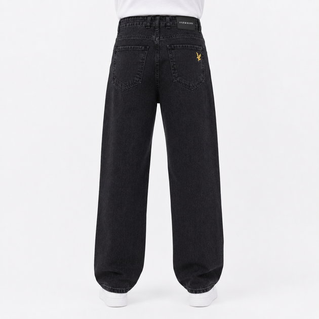 Джинси чоловічі широкі Lyle&Scott сірий антрацит 28 (1027-237-3) - Фото 2 Джинси чоловічі широкі Lyle&Scott сірий антрацит 28 (1027-237-3) - изображение 2