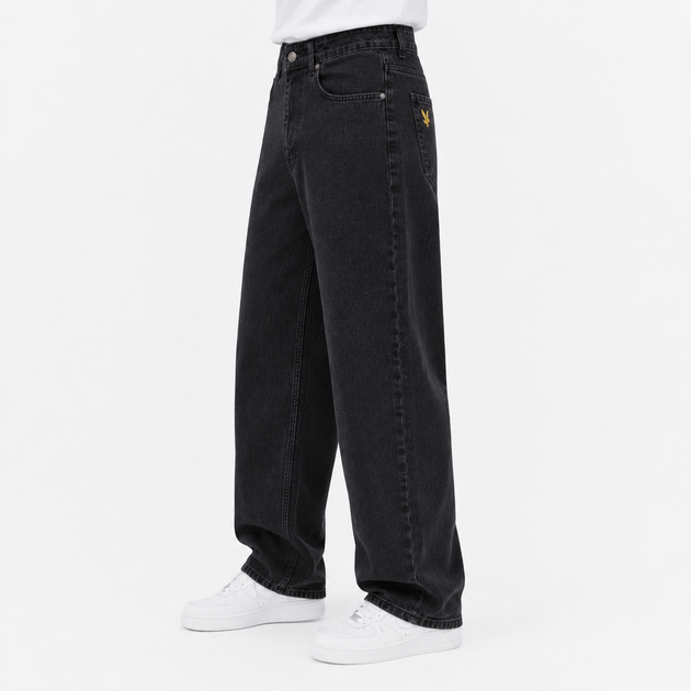 Джинси чоловічі широкі Lyle&Scott сірий антрацит 28 (1027-237-3) - Фото 3 Джинси чоловічі широкі Lyle&Scott сірий антрацит 28 (1027-237-3) - изображение 3