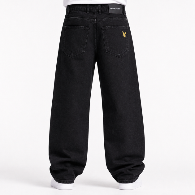 Джинси чоловічі широкі Lyle&Scott чорні 33 (1027-237-2) - Фото 2 Джинси чоловічі широкі Lyle&Scott чорні 33 (1027-237-2) - изображение 2