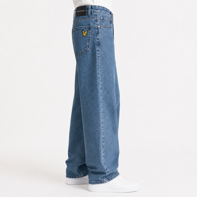 Джинси чоловічі широкі Lyle&Scott блакитні 32 (1027-240-1) - Фото 3 Джинси чоловічі широкі Lyle&Scott блакитні 32 (1027-240-1) - изображение 3