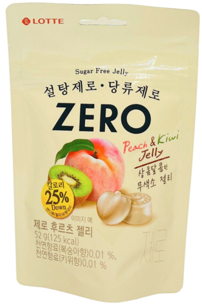 Конфеты желейные со вкусом фруктов (без сахара) ZERO FRUITS JELLY LOTTE 52г - Фото 1 Конфеты желейные со вкусом фруктов (без сахара) ZERO FRUITS JELLY LOTTE 52г - изображение 1