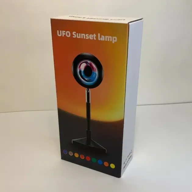 RGB проекционная лампа Sunset 16 цветов с пультом и USB питанием для фото и видео (581934) - изображение 7