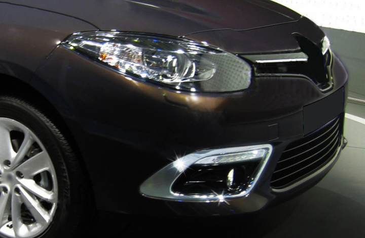 Накладки хромовані на протитуманні фари (2шт) Renault Fluence 2013-, OmsaLine 6113103 - зображення 3