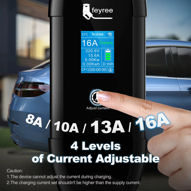 Зарядка для электромобиля Feyree 3.5кВт 16A, GB/T - Cat-EV-F9: App Version Wi-Fi - изображение 3