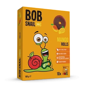 Натуральные конфеты манговые Bob Snail 10 г - Фото 1 Натуральные конфеты манговые Bob Snail 10 г - изображение 1