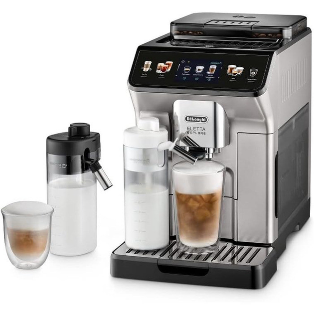 Кавовмашина Delonghi Eletta Explore ECAM 450.55.S Titan - Б/В - зображення 2