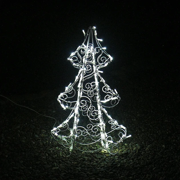 Новогодняя ёлка (полуобъёмная) 90 см, гирлянда LED на 100 лампочек Гранд Презент 2211502530010 - Фото 3 Новогодняя ёлка (полуобъёмная) 90 см, гирлянда LED на 100 лампочек Гранд Презент 2211502530010 - изображение 3