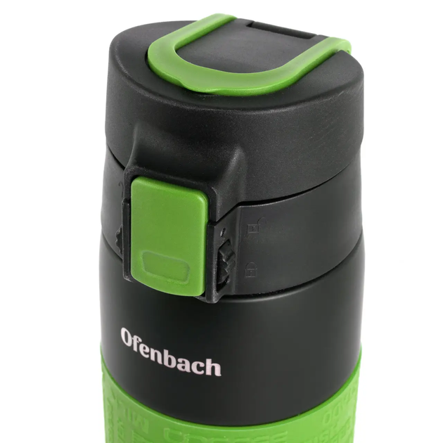 Термокружка Ofenbach NB-101300 480 мл зелёная из нержавеющей стали, герметичная, для кофе и чая - изображение 5