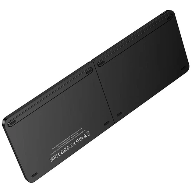 Беспроводная складная клавиатура Hoco GM71 Proficient mini Bluetooth 5.2 ABS 282х95х9 мм черная - изображение 5