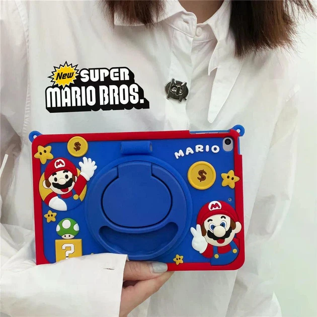 Чехол детский Silikon Power с подставкой и ремешком Apple iPad Air 3 (2019) 10.5" экран Super Mario - изображение 4