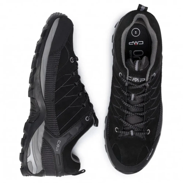 Кросівки CMP Men's Rigel Waterproof Shoes with Suede Upper 39 Black/Grey (1097-3Q13247-73UC 39) - Фото 4 Кросівки CMP Men's Rigel Waterproof Shoes with Suede Upper 39 Black/Grey (1097-3Q13247-73UC 39) - зображення 4