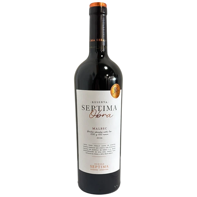 Вино Septima Obra Malbec червоне сухе 14% 0,75л (Іспанія) - Фото 1 Вино Septima Obra Malbec червоне сухе 14% 0,75л (Іспанія) - изображение 1