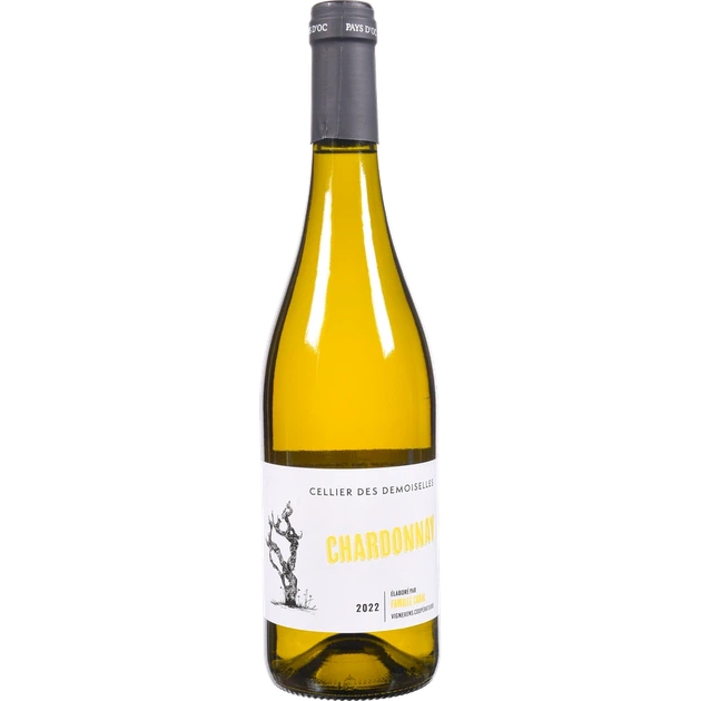 Вино C.D.Demoiselles Шардоне біле сухе 13% 0,75 л (Франція) - Фото 1 Вино C.D.Demoiselles Шардоне біле сухе 13% 0,75 л (Франція) - изображение 1