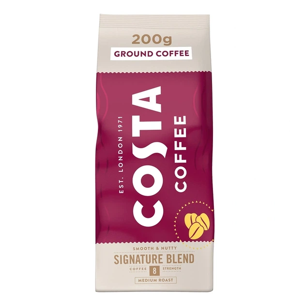 Кава мелена Costa Signature Medium 200 г (Велика Британія) - Фото 1 Кава мелена Costa Signature Medium 200 г (Велика Британія) - зображення 1