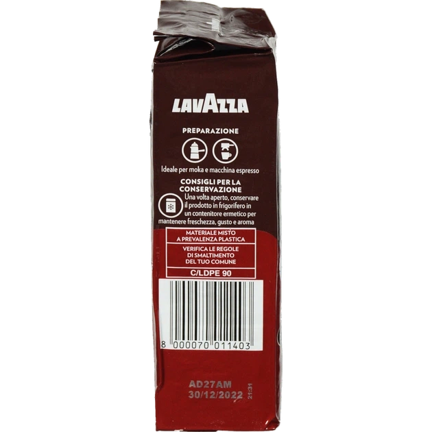 Кава мелена Lavazza Dek Intenso без кофеїну 250 г (Італія) - Фото 4 Кава мелена Lavazza Dek Intenso без кофеїну 250 г (Італія) - зображення 4