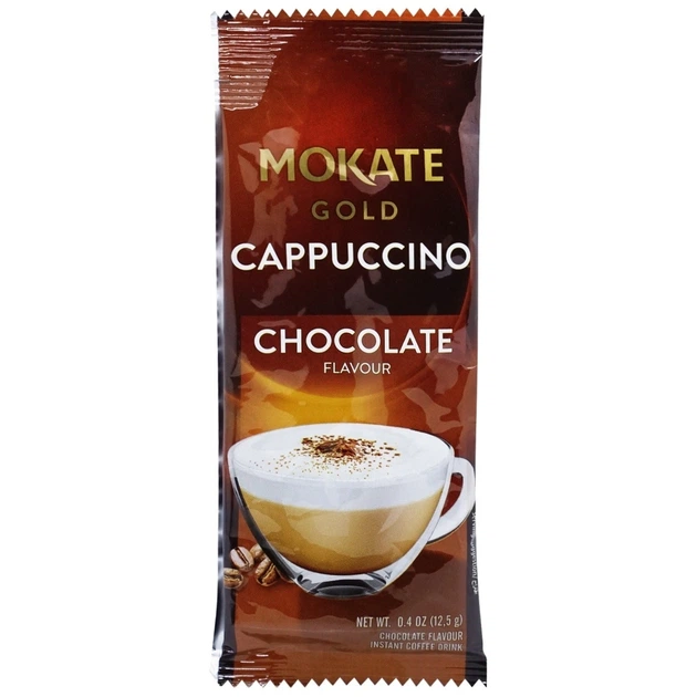 Кавовий напій Mokate Gold Капучино Шоколад 12,5 г (Польща) - Фото 1 Кавовий напій Mokate Gold Капучино Шоколад 12,5 г (Польща) - изображение 1