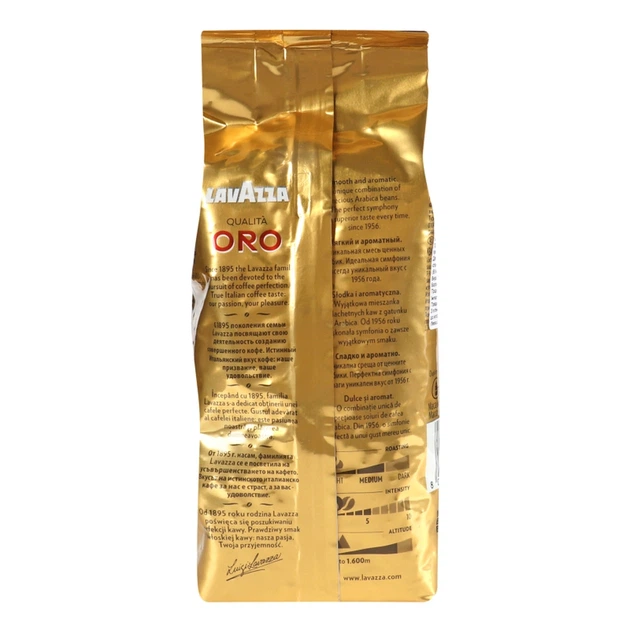 Кава зернова Lavazza Qualita Oro 250 г (Італія) - Фото 2 Кава зернова Lavazza Qualita Oro 250 г (Італія) - зображення 2