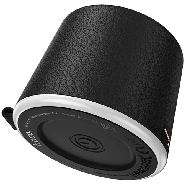 Bluetooth колонка Hoco HC49 Shine 8W ABS-пластик 6x6x5 см Чёрная - изображение 2