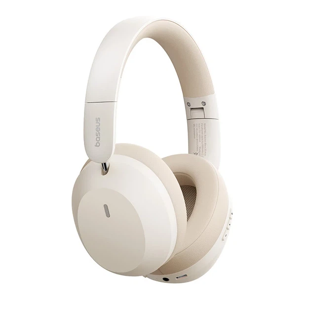 Накладные беспроводные наушники Baseus Bass 35 Max Bluetooth 5.3 50 часов автономности Stellar White - изображение 4