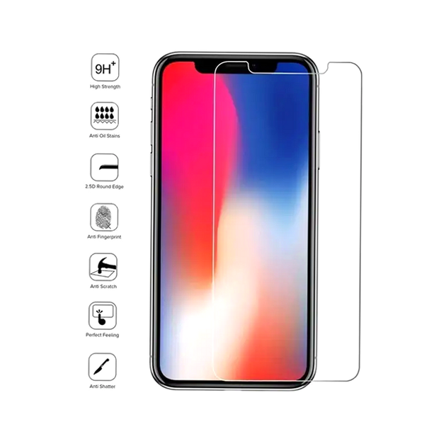 Защитное стекло 2.5D для Apple iPhone X XS 11 Pro прозрачное с олеофобным покрытием для защиты экрана от царапин - изображение 5