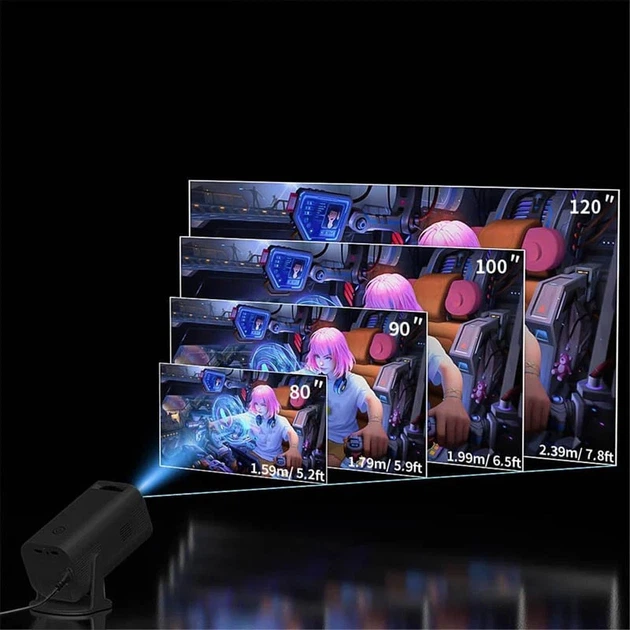 Проектор 4K Epik HP330 Android 11 1280x720P 2500 люмен чорний 50 Вт - зображення 3