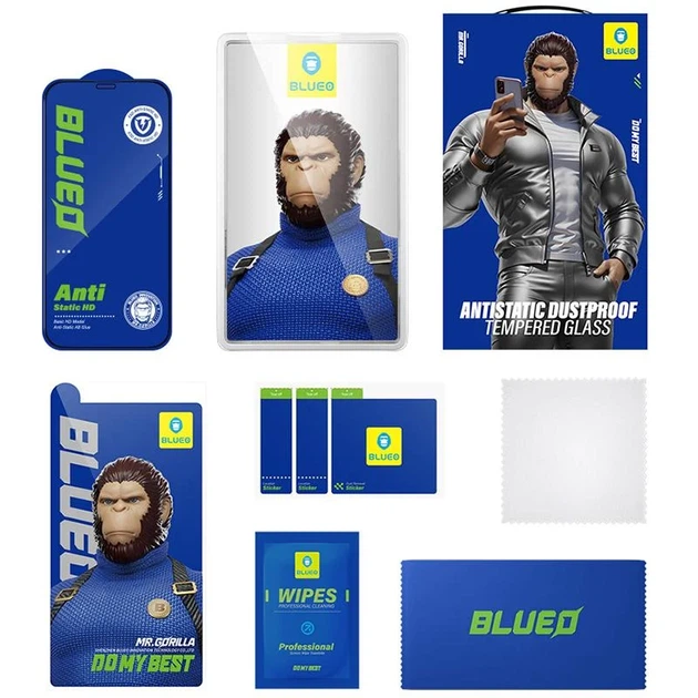 Защитное стекло Blueo Full Cover HD для iPhone 11 Pro Max 6.5" 2.5D черное - изображение 4