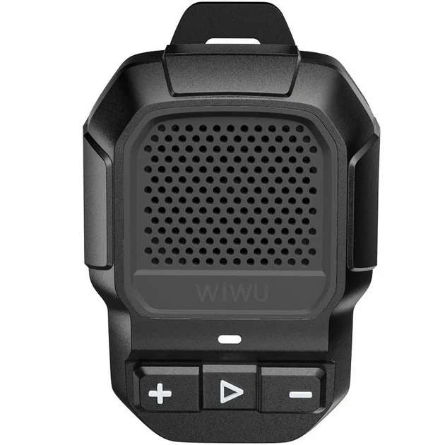 Bluetooth колонка WiWU SPK-001 Buddy Fun 3 Вт водонепроницаемая IPX5 черная 70х70х35 мм - изображение 4