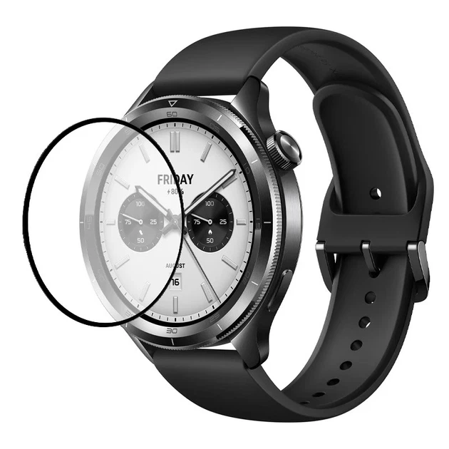 Полимерная пленка 3D для Xiaomi Watch S4 0,25 мм черная электростатическая - Фото 1 Полимерная пленка 3D для Xiaomi Watch S4 0,25 мм черная электростатическая - изображение 1