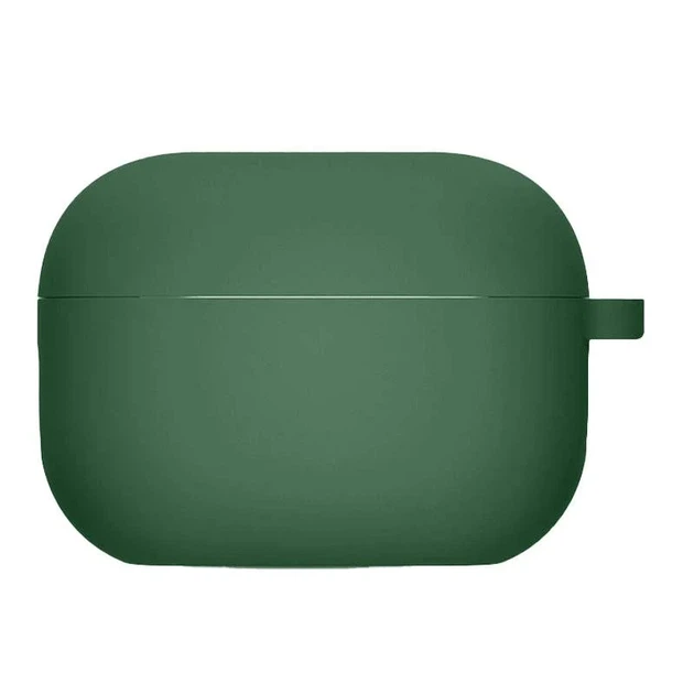 Силиконовый чехол для наушников AirPods Pro 3 микрофибра зеленый Pine Needle - Фото 1 Силиконовый чехол для наушников AirPods Pro 3 микрофибра зеленый Pine Needle - изображение 1