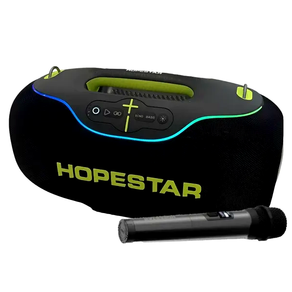 Портативная Bluetooth колонка Hopestar A80 черная для вечеринок и активного отдыха с мощным звуком и функцией PowerBank - изображение 5