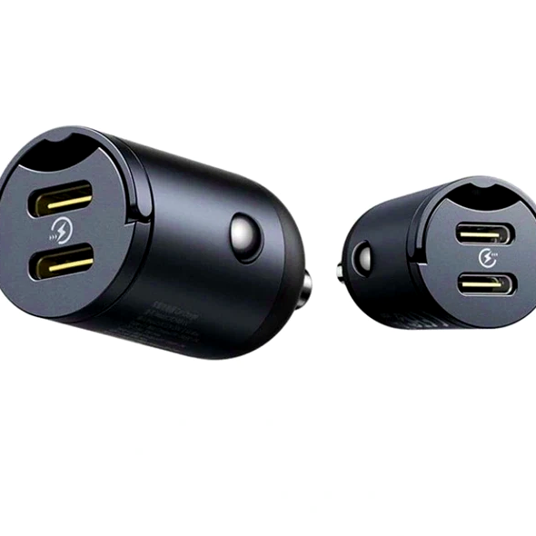 Автомобильное зарядное устройство Baseus Tiny Star Mini 2 USB порта 30 Вт для быстрой зарядки смартфонов и планшетов - Фото 5 Автомобильное зарядное устройство Baseus Tiny Star Mini 2 USB порта 30 Вт для быстрой зарядки смартфонов и планшетов - изображение 5