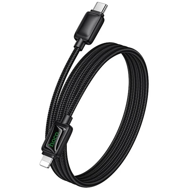 Дата кабель Hoco U146 Type-C to Lightning 30W 1.2m PVC Чорний - Фото 6 Дата кабель Hoco U146 Type-C to Lightning 30W 1.2m PVC Чорний - зображення 6