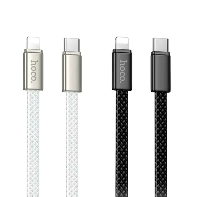 Кабель Hoco X125 Exceso Type-C to Lightning для заряджання та передавання даних пристроїв Apple потужністю до 30W чорний - Фото 7 Кабель Hoco X125 Exceso Type-C to Lightning для заряджання та передавання даних пристроїв Apple потужністю до 30W чорний - зображення 7
