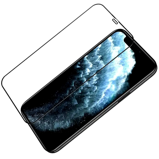 Защитное стекло Tempered 5D для iPhone 12 и 12 Pro черное прочная защита экрана от ударов и царапин - Фото 2 Защитное стекло Tempered 5D для iPhone 12 и 12 Pro черное прочная защита экрана от ударов и царапин - изображение 2