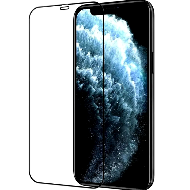 Защитное стекло Tempered 5D для iPhone 12 и 12 Pro черное прочная защита экрана от ударов и царапин - Фото 6 Защитное стекло Tempered 5D для iPhone 12 и 12 Pro черное прочная защита экрана от ударов и царапин - изображение 6