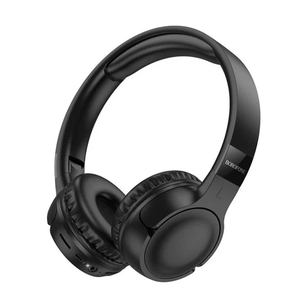 Накладные беспроводные наушники Borofone BO32 Show Bluetooth 5.4 ABS 180x175x71 мм черные - Фото 1 Накладные беспроводные наушники Borofone BO32 Show Bluetooth 5.4 ABS 180x175x71 мм черные - изображение 1