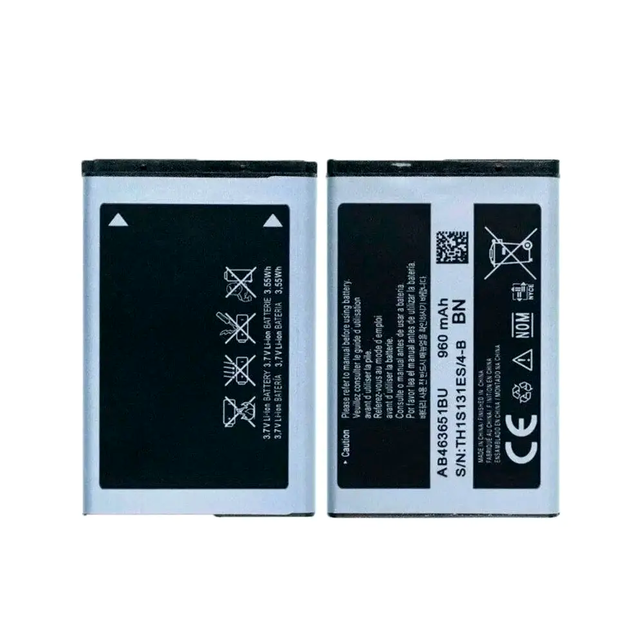 Акумулятор AB463651BU для Samsung C3322 літій-іонний 960 мА·год для стабільної роботи телефона - зображення 3