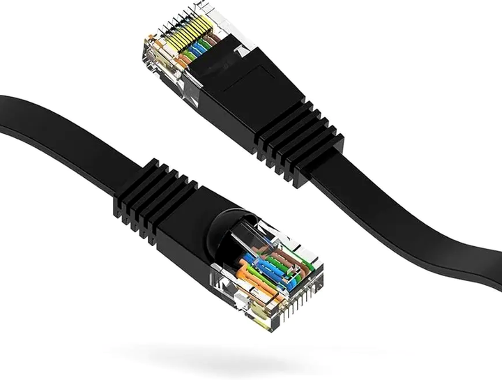 Патч-корд Hoco US07 Ethernet кабель Cat 6 для подключения устройств длиной 20 метров черный - изображение 7