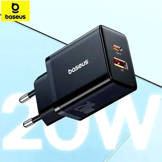 Сетевое зарядное устройство Baseus Super Si Pro Quick Charger 30W для смартфонов и гаджетов с двумя портами USB Type-A Type-C - изображение 7