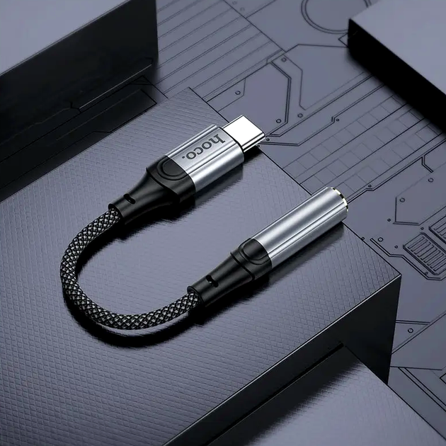 Адаптер Hoco LS36 Fresh Type-C до 3.5 мм для під'єднання навушників і аудіопристроїв із високою якістю звуку - зображення 9