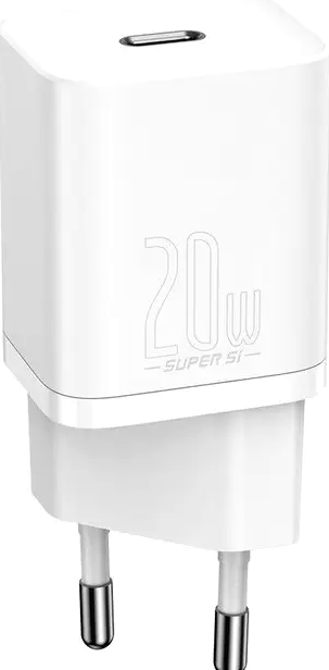 Мережевий зарядний пристрій Baseus Super Si 20 W USB Type-C для швидкого заряджання смартфонів і планшетів - Фото 10 Мережевий зарядний пристрій Baseus Super Si 20 W USB Type-C для швидкого заряджання смартфонів і планшетів - зображення 10