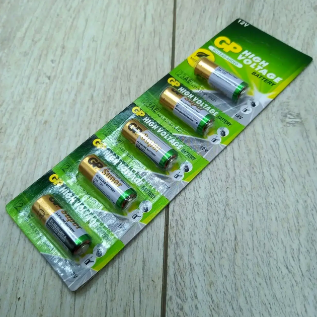 Батарейки GP Alkaline 12V A23 щелочные для пультов сигнализаций и медицинских приборов 5 штук - изображение 7