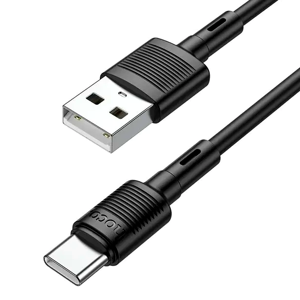 Кабель Hoco X83 Micro USB для зарядки и передачи данных черный 1 метр 2.4 А гибкий и прочный - изображение 9